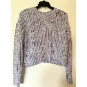 NWOT pale lavender knitted sweater